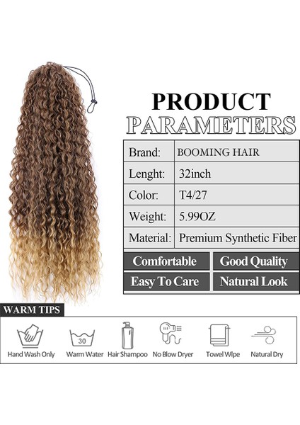 Uzun Kıvırcık At Kuyruğu Uzantıları Sentetik S Kıvırcık Yanlış Kuyruk Kadınlar Için 32 Inç Postiş At Kuyruğu Saç Uzantıları (Yurt Dışından) indirimleri