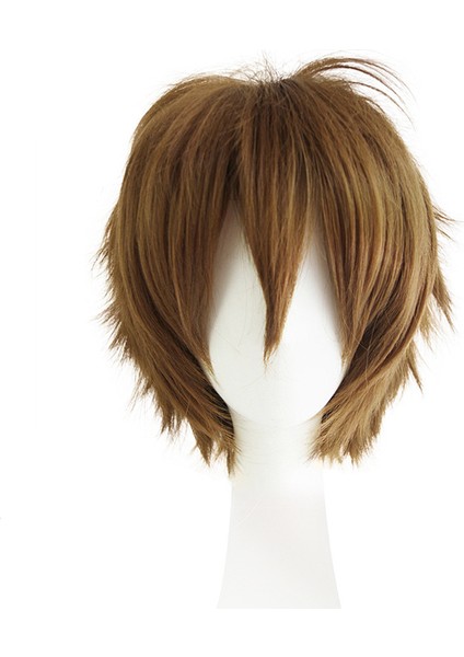 Erkekler Için Çok Amaçlı Renkli Peruk Çünkü Peruk Anime Peruk Kılıf Cosplay Anti-Kıvırma Kısa Saç (Yurt Dışından) indirimleri