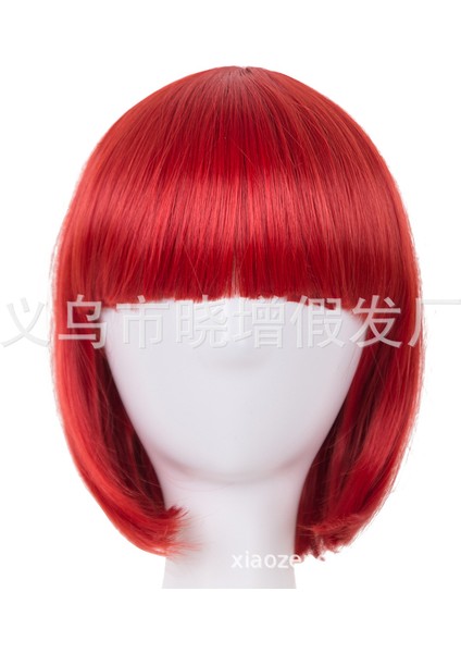 Anime Peruk Yeşil Bobhaircut Qi Yan Patlama Bobo Renk Çünkü Kısa Saç 16 Renk (Yurt Dışından) indirimleri