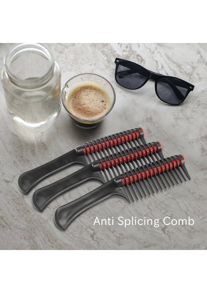 Paket Saç Tarağı, Tarak Rulo, Dolaşık Açıcı Rulo Tarak Entegre Saç Rulo Tarak, Salon Baer Saç Boyası Için Ekleme Önleyici Tarak (Yurt Dışından)