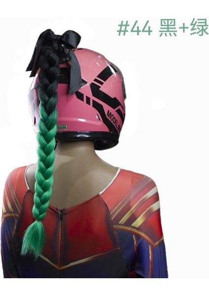 Motosiklet Denge Aracı Dreadlocks Kask Peruk Kask Süs Sınır Ötesi Kimyasal Elyaf Büküm Peruk Örgü (Yurt Dışından) fiyatları