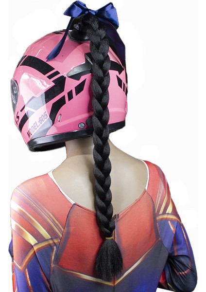 Motosiklet Denge Aracı Dreadlocks Kask Peruk Kask Süs Sınır Ötesi Kimyasal Elyaf Büküm Peruk Örgü (Yurt Dışından) indirimleri