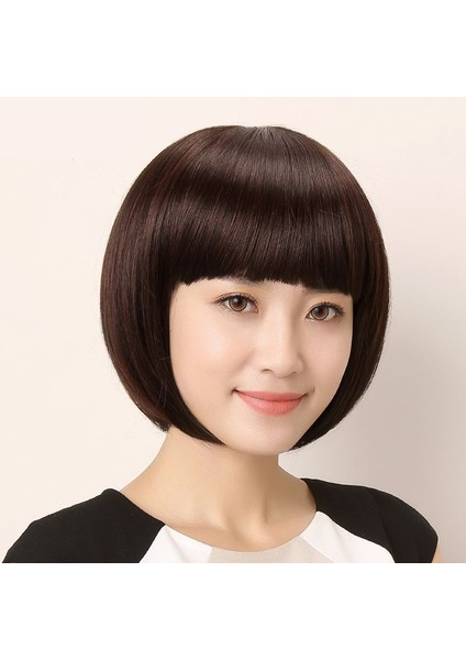 Peruk Kadın Kısa Saç Bobo Kafa Dalga Başkanı Kapak Saç Gerçek Saç Kısa Düz Saç Öğrenci Kafa Peruk Kılıf Orta Yaşlı ve Yaşlı Peruk (Yurt Dışından) fiyatları