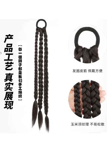 Tatlı Serin Sıcak Kız Doğal Büküm Örgü Yanlış Örgüler Kadın Bağlı At Kuyruğu Boks Örgü Peruk Kılçık Büküm Dreadlocks (Yurt Dışından) modelleri