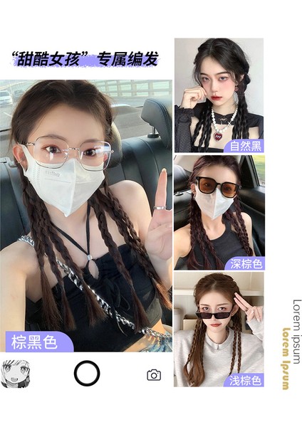 Tatlı Serin Sıcak Kız Doğal Büküm Örgü Yanlış Örgüler Kadın Bağlı At Kuyruğu Boks Örgü Peruk Kılçık Büküm Dreadlocks (Yurt Dışından) fırsatları