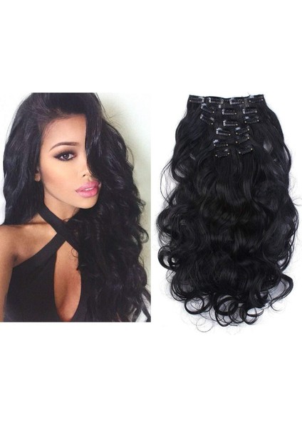 Sela Peruk Fabrikası 7 Takım Kıvırcık Saç Peruk Seti Postiş Klip Saç Uzatma Dış Ticaret Avrupa ve Amerika Tek Parça Dropshipping (Yurt Dışından)