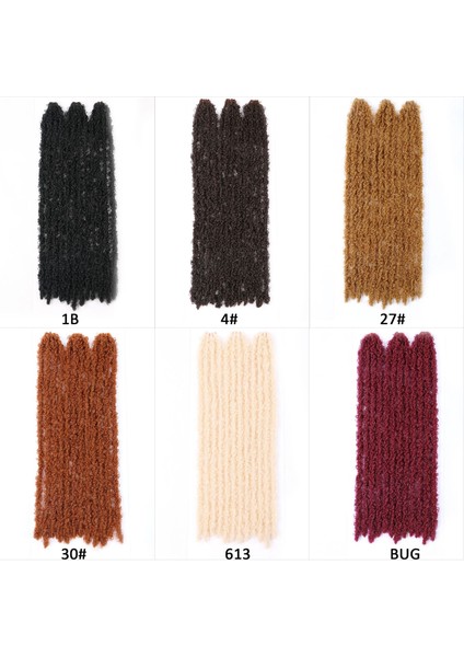 Avrupa ve Amerikan Tarzı Peruk Yeni Afrika Kelebek Şarkısı Dreadlocks Kelebek Locs 12 Kök 20 Inç 65G Dreadlocks Peruk (Yurt Dışından)