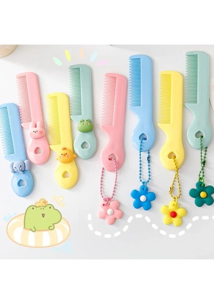 Sevimli Kawaii Tarak Bebek Kız Erkek Küçük Kore Tarzı Karikatür Hayvan Çiçek Taşınabilir Saç Fırçaları Çocuklar Saç Aksesuarları Aracı (Yurt Dışından) fiyatları