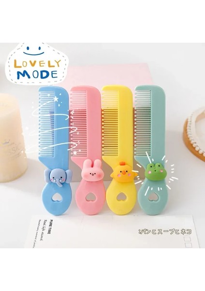 Sevimli Kawaii Tarak Bebek Kız Erkek Küçük Kore Tarzı Karikatür Hayvan Çiçek Taşınabilir Saç Fırçaları Çocuklar Saç Aksesuarları Aracı (Yurt Dışından) modelleri