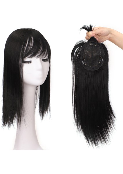 Fabrika Peruk Kadın Saç Değiştirme Kafa Üst Postiş Düz Saç Kısa Düz Saç Gerçekçi Doğal Kapak Gri Saç (Yurt Dışından) indirimleri