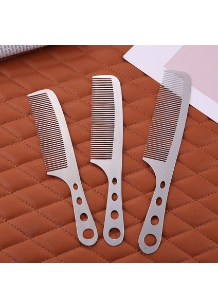 Adet Uzay Alüminyum Anti-Statik Tarak Kuaförlük Şekillendirici Saç Fırçası Berber Aletleri Salon Aksesuarları Saç Kesme Metal Tarak (Yurt Dışından) modelleri
