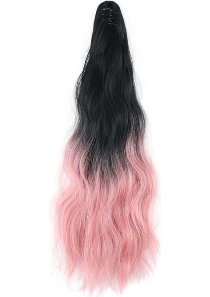 Peruk Kadın Yaz At Kuyruğu Kavrama Boyalı Uzun Kıvırcık Saç Kadın Çevrimiçi Etkileyen Kıvırcık Saç Degrade Gerçek Uzun Kıvırcık Saç Örgü (Yurt Dışından) modelleri