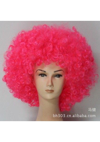 Afro Hayranları Saç Gösterisi Festivali Masquerade Peruk Palyaço PERUK200KE Dünya Kupası Hayranları Gönder (Yurt Dışından) modelleri