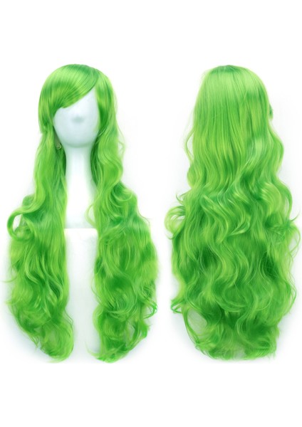 Cosplay Peruk Çünkü Peruk Uzun Kıvırcık Saç Yüksek Sıcaklık Fiber Çok Renkli Kıvırcık Saç Evrensel Anime Peruk 80 cm (Yurt Dışından) fiyatları