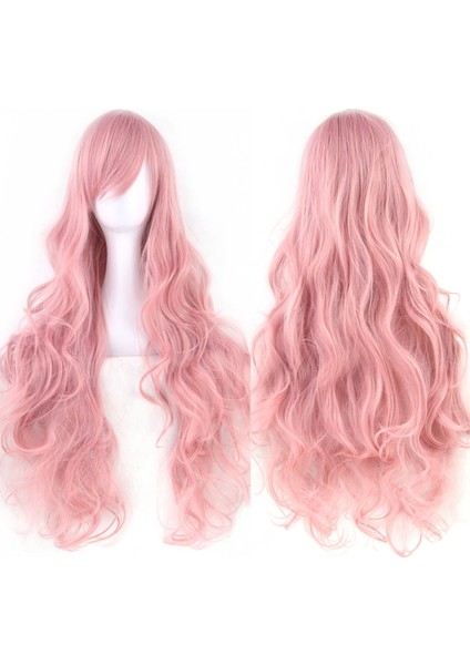 Cosplay Peruk Çünkü Peruk Uzun Kıvırcık Saç Yüksek Sıcaklık Fiber Çok Renkli Kıvırcık Saç Evrensel Anime Peruk 80 cm (Yurt Dışından) indirimleri