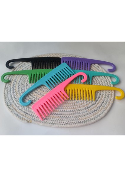 Büyük Muhtasar Geniş Diş Tarak Dolaşık Açıcı Saç Fırçası Duş Tarağı Kanca ile Kıvırcık/ıslak/kuru/uzun/kalın Saç Tarak Fırça Kadınlar Için (Yurt Dışından)