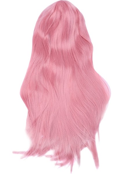 Adet 80CM Cosplay Peruk Uzun Düz Saç Peruk Isıya Dayanıklı Peruk, Beyaz ve Pembe (Yurt Dışından) fırsatları