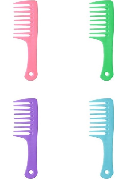 Kadın Erkek Islak Kuru Kıvırcık Düz Saç Fırçası Için Pro Kuaförlük Geniş Diş Tarak (Yurt Dışından)