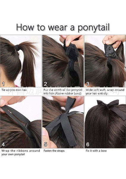 Bağlı At Kuyruğu Peruk Kadın Uzun Düz Saç Örgü At Kuyruğu Uzantılarıdüz Ipli At Kuyruğu (Yurt Dışından) fırsatları