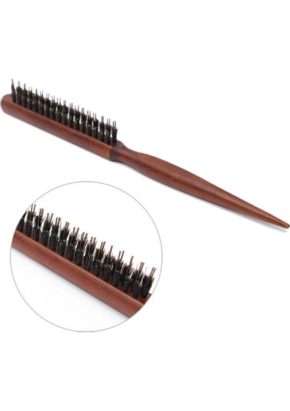Kadın Lady Kız Trendy Yüksek Standart Doğal Domuzu Kıl Ahşap Saç Fırçası Tarak Saç Araçları (Yurt Dışından) fiyatları