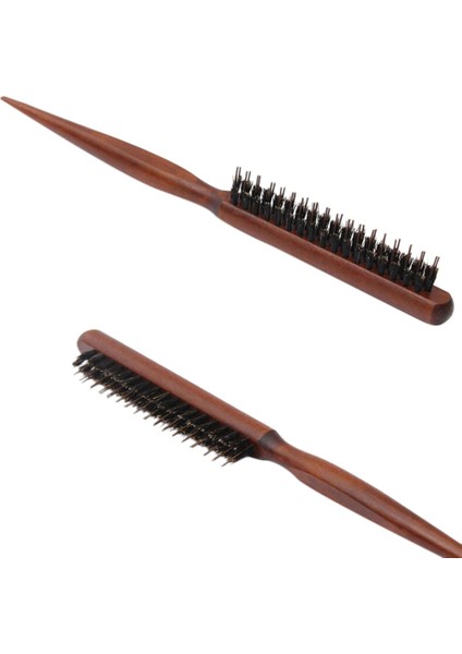 Kadın Lady Kız Trendy Yüksek Standart Doğal Domuzu Kıl Ahşap Saç Fırçası Tarak Saç Araçları (Yurt Dışından) modelleri
