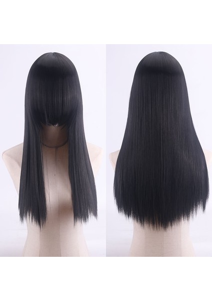 Shengda Cosplayanime Peruk Yüksek Sıcaklık Fiber Gül Net RENKLI60CMKALIN Uzun Düz Saç Dış Ticaret (Yurt Dışından) fiyatları