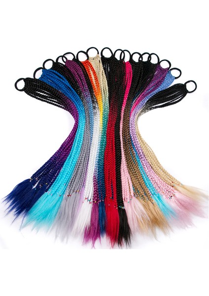 Peruk At Kuyruğu Örgü Büküm Örgü Askı Dreadlocks At Kuyruğu Uzun Etnik Stil Renk Küçük Örgü Çocuk Sınır Ötesi (Yurt Dışından)