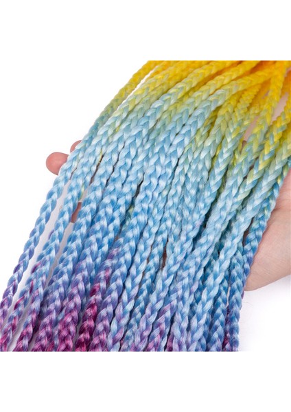 Peruk At Kuyruğu Örgü Büküm Örgü Askı Dreadlocks At Kuyruğu Uzun Etnik Stil Renk Küçük Örgü Çocuk Sınır Ötesi (Yurt Dışından)