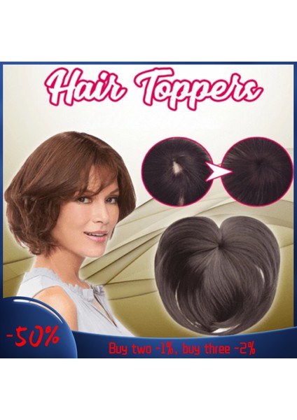 Fer# Moda ♥ipeksi Klipsli Saç Topper Peruk ♥ısıya Dayanıklı Fiber Saç Uzatma Saç Parçaları Klipsli Üst Saç Uzantıları Wigssion ♥kadınlar Için[hazır Stok] (Yurt Dışından) fiyatları