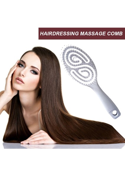 Dolaşık Açıcı Saç Tarak Kafa Derisi Masajı Islak Kıvırcık Saç Fırçası Kadın Salon Kuaförlük Şekillendirici Araçları Berber Aksesuarları (Yurt Dışından) fırsatları