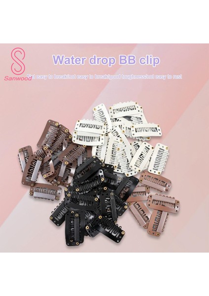 Diş Saç Uzatma Klipsi Çok Fonksiyonlu Saç Uzatma Klipsi Seti 20 32MM Kauçuk Uçlu 7-Diş Kadın Saç Parçaları Peruk Kendin Yap Saç Modelleri (Yurt Dışından)