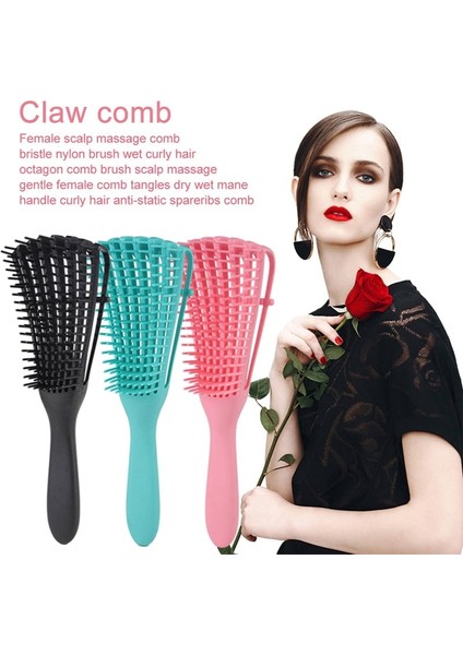 Adet Kaymaz Kauçuk Ahtapot Saç Fırçası Tarak Saç Derisi Masaj Fırçaları Salon Dolaşık Açıcı Fırça Kıvırcık Saç Şekillendirici Aracı (Yurt Dışından) fiyatları