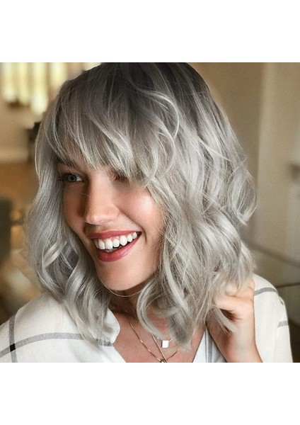 Avrupa ve Amerika Yeni Kadın Peruk Patlama Kısa Kıvırcık Saç Kadın Yüksek Sıcaklık Fiber Sentetik Peruk Stokta (Yurt Dışından) fiyatları