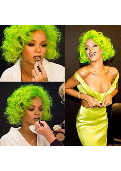 Avrupa ve Amerika Yeni Kadın Peruk Patlama Kısa Kıvırcık Saç Kadın Yüksek Sıcaklık Fiber Sentetik Peruk Stokta (Yurt Dışından) indirimleri