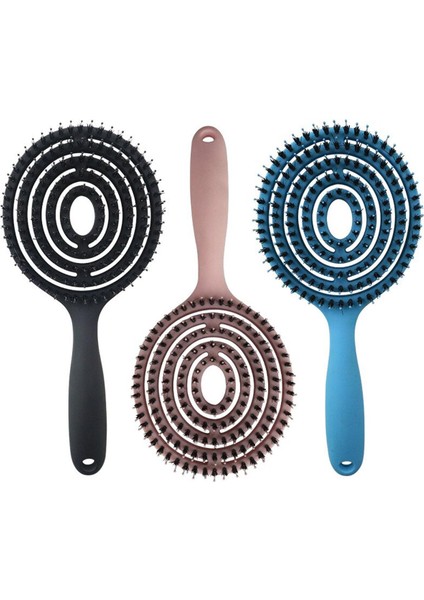 Saç Fırçası Saç Derisi Masaj Tarak Saç Fırçası Kıl Naylon Kadın Islak Kıvırcık Detangle Cepillo Pelo Salon Kuaförlük Şekillendirici Araçları (Yurt Dışından)