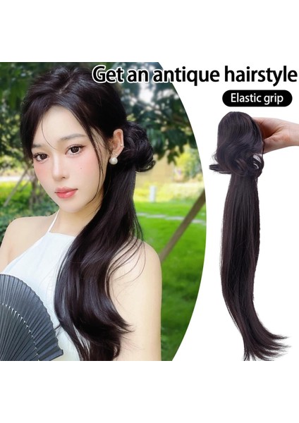 Uzun Dalga At Kuyruğu Klip Sentetik Postiş At Kuyruğu Masalı At Kuyruğu Saç Uzantıları (Yurt Dışından)