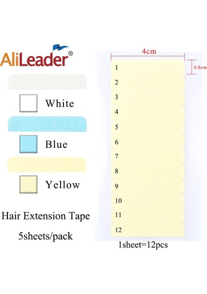 Alileader Saç Uzatma Bandı Ultra Tutun Dantel Peruk Tutkal Saç Uzatma Yapıştırıcı Bağlama Çift Taraflı Bant Su Geçirmez Saç Tutkal (Yurt Dışından) modelleri