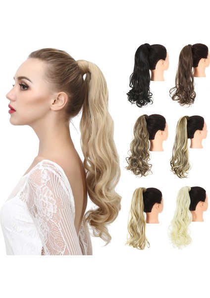 Kadınlar Için Peruk 50 cm Dantel-Up At Kuyruğu Dikişsiz Uzun Kıvırcık Peruk At Kuyruğu 17 Renk Isteğe Bağlı Peruk At Kuyruğu (Yurt Dışından)