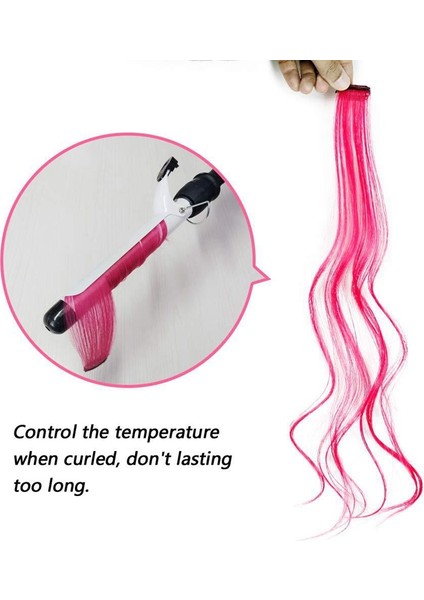 13 Parça Renkli Klips 55CM Düz Sentetik Saç Parçaları, Gökkuşağı (Yurt Dışından) fırsatları