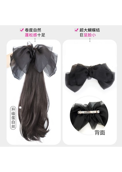 At Kuyruğu Peruk Kadın Uzun Saç Yay Pençe Klip Yüksek At Kuyruğu Yapay Saç Tatlı Doğal Düşük Örgü Peruk At Kuyruğu (Yurt Dışından) fırsatları