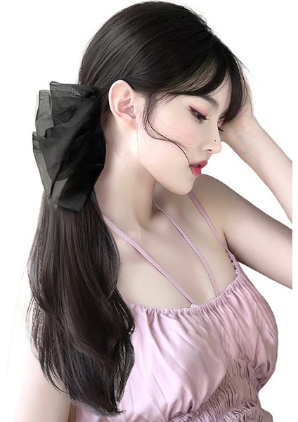 At Kuyruğu Peruk Kadın Uzun Saç Yay Pençe Klip Yüksek At Kuyruğu Yapay Saç Tatlı Doğal Düşük Örgü Peruk At Kuyruğu (Yurt Dışından) indirimleri