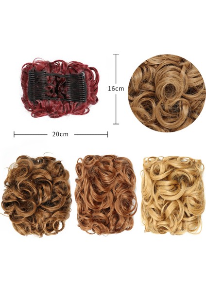 2023 Peruk Dış Ticaret Avrupa ve Amerikalı Bayanlar Kıvırcık Saç Topuz At Kuyruğu Saç Tomurcukları Saç Tarak Saç Çantası Çok Renkli Opsiyonel (Yurt Dışından) fiyatları