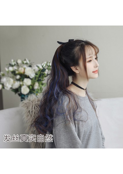 Doğal Bandaj Peruk Golleri At Kuyruğu Büyük Dalga Uzun Kıvırcık Saç At Kuyruğu Uzantıları Örgüler At Kuyruğu Saç (Yurt Dışından) modelleri