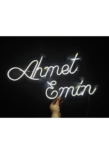 Cizgineon Kişiye Özel Isim Işıklı Neon LED Duvar Dekarasyon