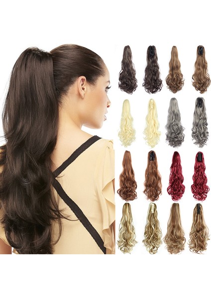 Avrupa ve Amerikan Tarzı Peruk Uzun Kavrama Büyük Dalga Rulo Kimyasal Fiber Peruk At Kuyruğu Örgü Çok Renkli Fabrika (Yurt Dışından)