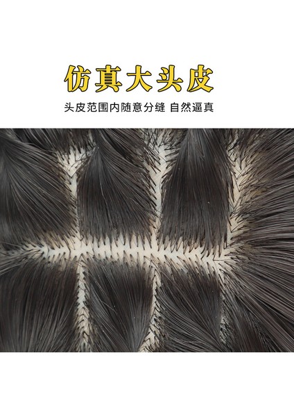 Peruk Kadın Hava Patlama Açık Üst Postiş Doğal Saç Derisi Görünmez Dikişsiz Kapak Gri Saç Peruk Seti (Yurt Dışından) fiyatları