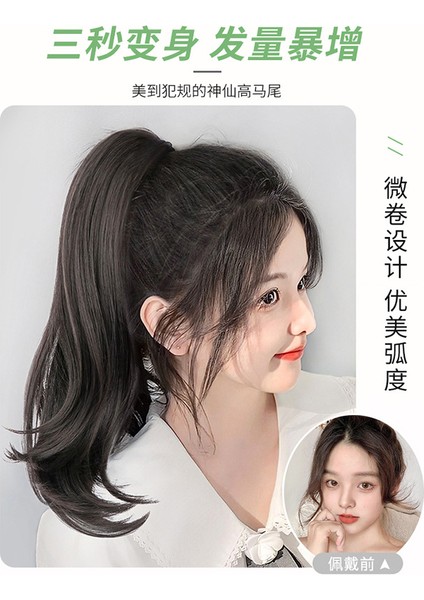 Peruk Kadın Kavrama Yüksek At Kuyruğu Simülasyonu Tam Insan Saç Uzunluğu Hamur-Büküm Tarzı Bezler Peruk Seti Süper Hafif At Kuyruğu Kıvırcık Saç Bağlayabilir (Yurt Dışından) fiyatları