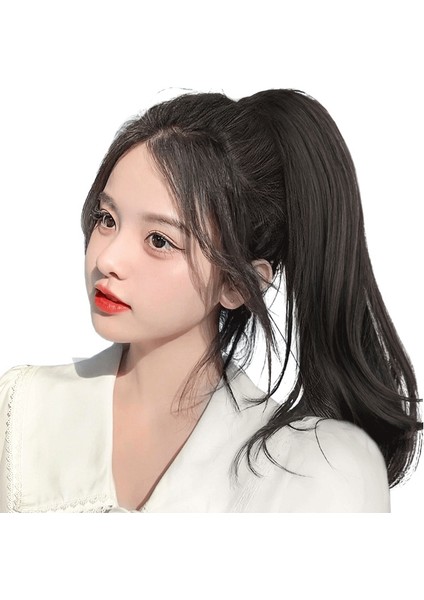 Peruk Kadın Kavrama Yüksek At Kuyruğu Simülasyonu Tam Insan Saç Uzunluğu Hamur-Büküm Tarzı Bezler Peruk Seti Süper Hafif At Kuyruğu Kıvırcık Saç Bağlayabilir (Yurt Dışından) indirimleri