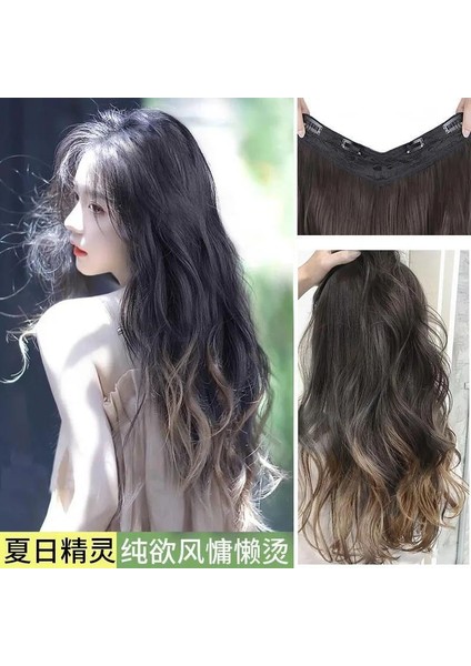 Peruk Kadın Uzun Saç Tek Parça Dikişsiz Degrade Uzun Kıvırcık Saç Kadın Boyalı Yaz Büyük Dalga Saç Artış Hacmi Kabarık Peruk Seti (Yurt Dışından) fiyatları