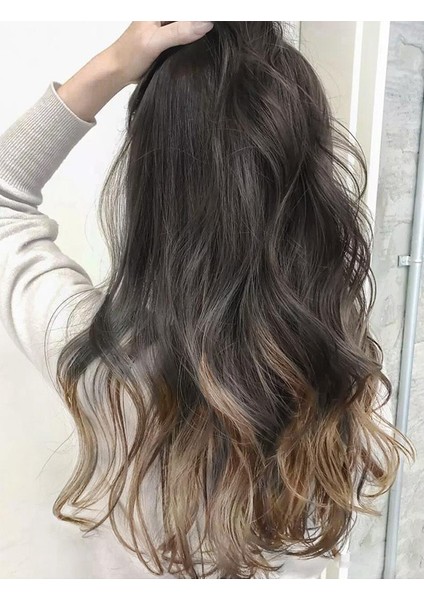 Peruk Kadın Uzun Saç Tek Parça Dikişsiz Degrade Uzun Kıvırcık Saç Kadın Boyalı Yaz Büyük Dalga Saç Artış Hacmi Kabarık Peruk Seti (Yurt Dışından) fırsatları